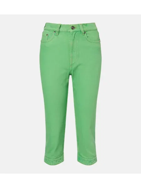 Blugi Versace cu talie înaltă verde