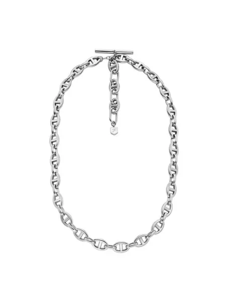 Ogrlica Fossil srebrna