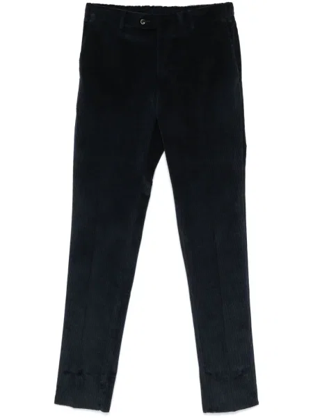 Pantaloni Pt Torino de catifea cord albastru