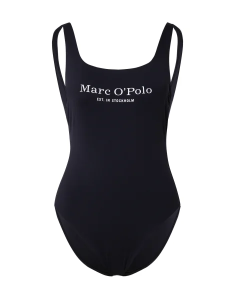 Marc O'Polo Costum de baie întreg Essentials negru alb
