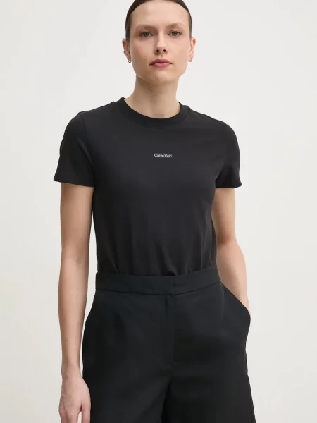 Тениска Calvin Klein Jeans черно