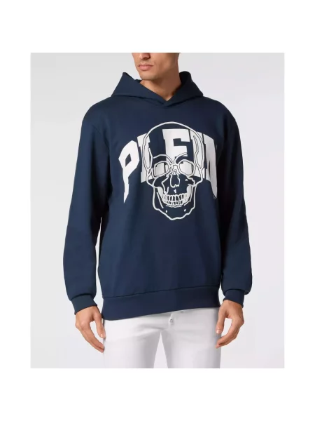Bluza z kapturem Philipp Plein niebieska