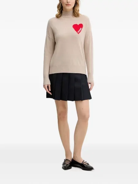 Pulover From Future cu motiv cu inimi
