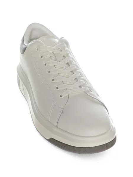 Sneakerși Armani Exchange cu autograf alb