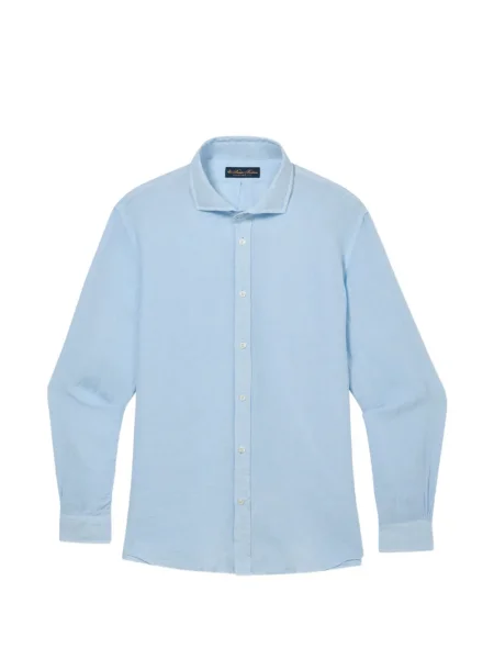 Cămașă Brooks Brothers de in cu guler italian albastru