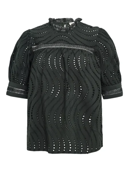 Bluză Ulla Johnson scurtă negru