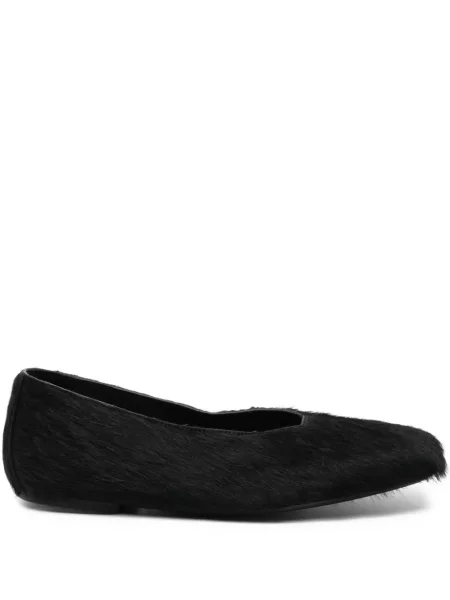Balerinki Rick Owens skórzane czarne