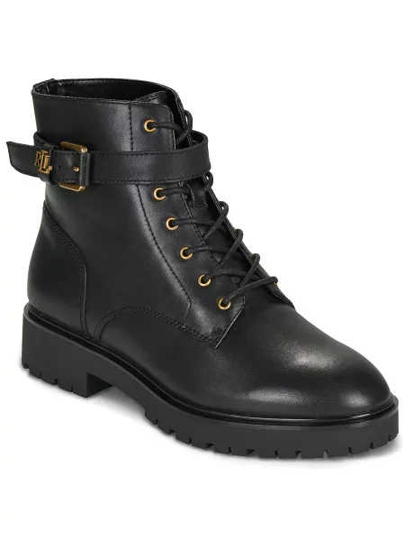Pantofi Lauren Ralph Lauren cu autograf negru