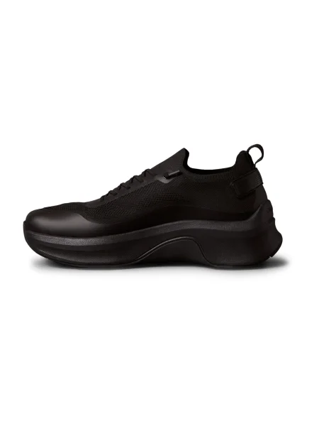 Calvin Klein Superge Chunky Runner Lace Up Sock Knit črna