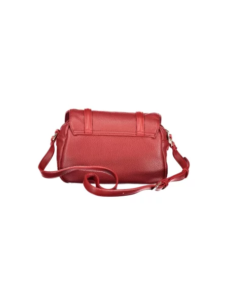 Lniana torebka crossbody Valentino By Mario Valentino czerwona