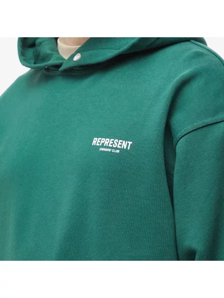 Bluza z kapturem Represent zielona