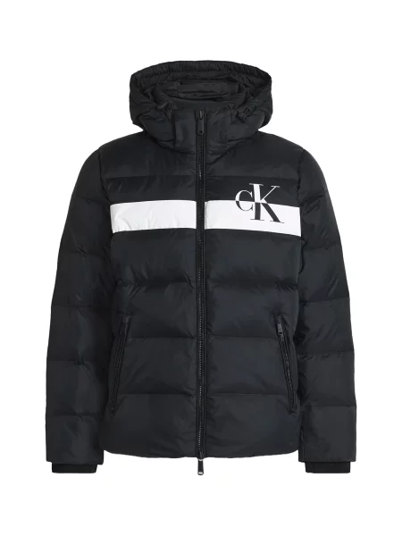 Calvin Klein Jeans Geacă de iarnă negru alb