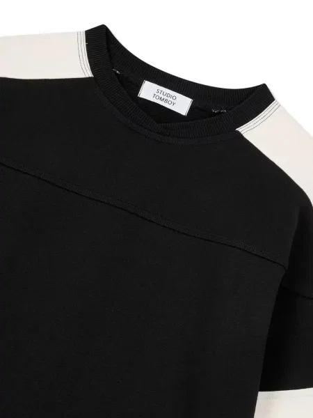 Pulover Studio Tomboy cu decolteu rotund negru