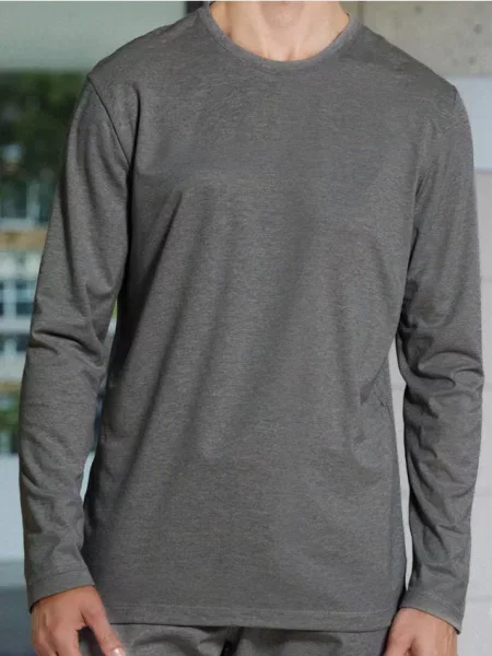 Sinsay koszulka z długimi rękawami szary