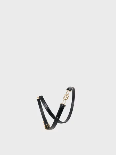 Кожаный ремень Maje черный