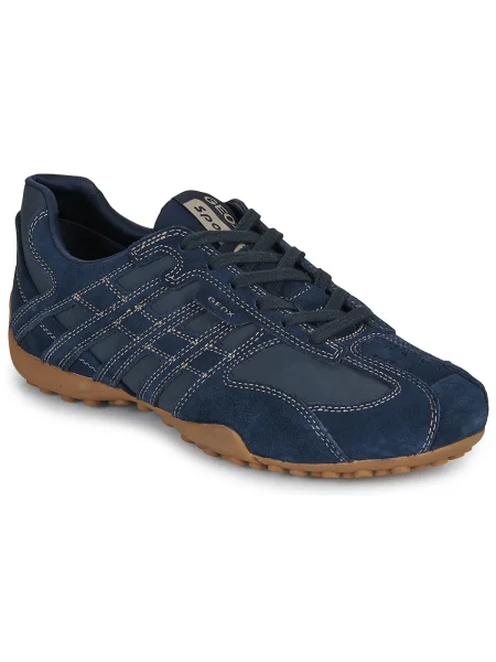 Pantofi Geox cu model piele de șarpe albastru