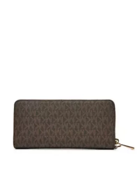 MICHAEL Michael Kors Velká peněženka Jet Set hnědá