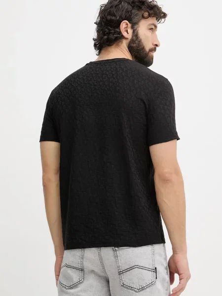 Armani Exchange póló férfi fekete