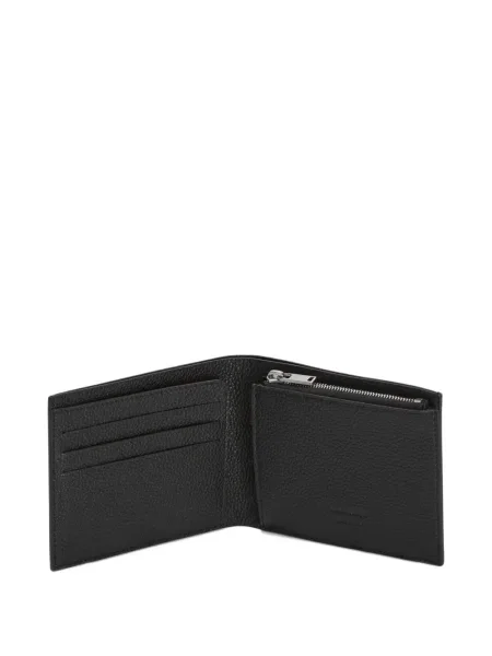 Portofel Jil Sander din piele negru