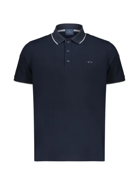 Tricou polo Paul & Shark cu autograf albastru