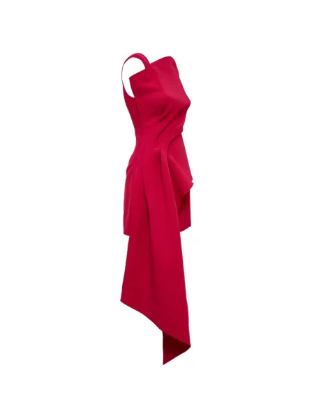 Rochie mini Acler drapată roșu
