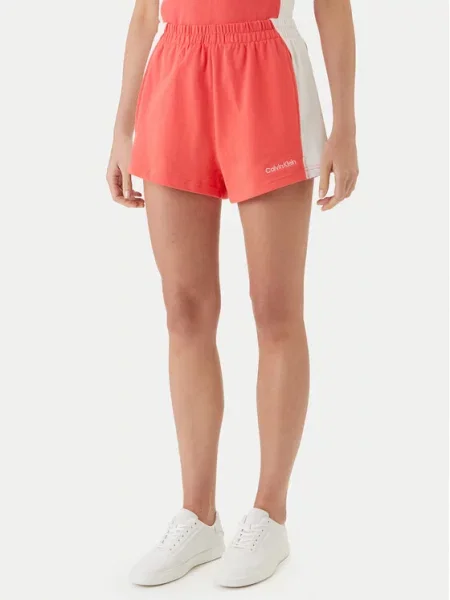 Calvin Klein Swimwear Σορτς υφασμάτινο ροζ