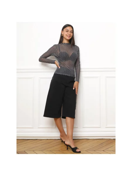 Top La Modeuse negru