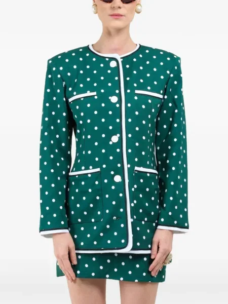 Geacă Rowen Rose cu buline verde