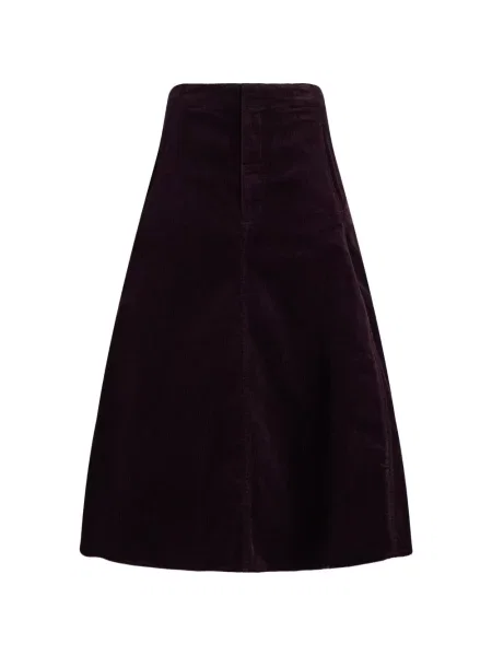 Fustă Polo Ralph Lauren de catifea cord în linie A violet