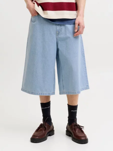 JACK & JONES Džinsai JJIBILLY JJCREW šviesiai mėlyna