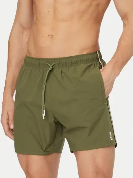 BOSS Pantaloni scurți pentru înot Iconic deschis verde