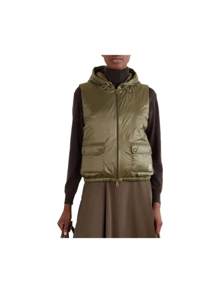 Kamizelka puchowa Moncler zielona