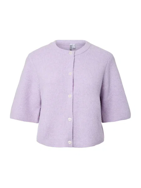 PIECES Geacă tricotată PCSILLY mov pastel