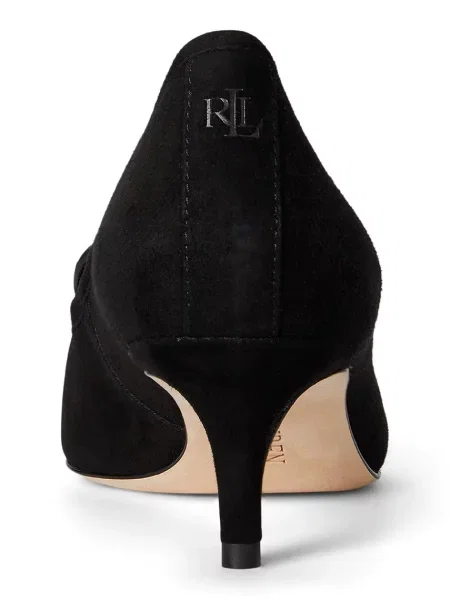 Lauren Ralph Lauren Велурени обувки с тънък Adrienne Klt черно