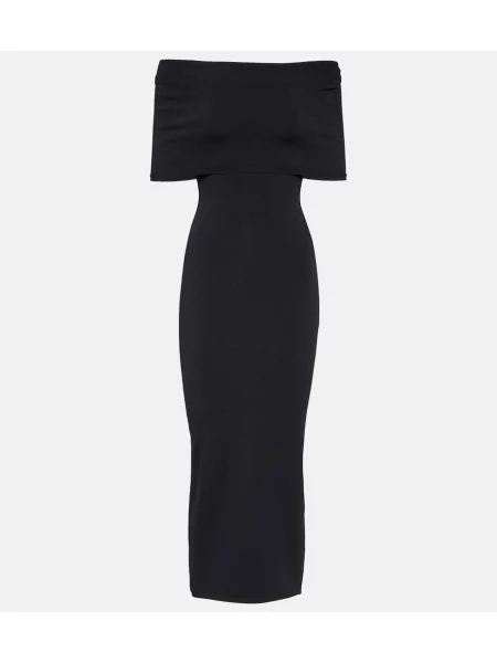 Rochie midi Wardrobe.nyc tricotate până la genunchi de costum negru