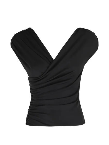 Bluzka The Andamane z falbankami czarna