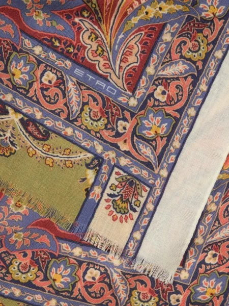 Fular Etro de mătase cu imagine cu model paisley