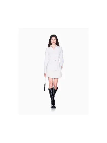 Koszula Armani Exchange z krepy biała