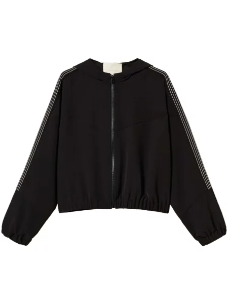 Geacă Twinset cu broderie negru