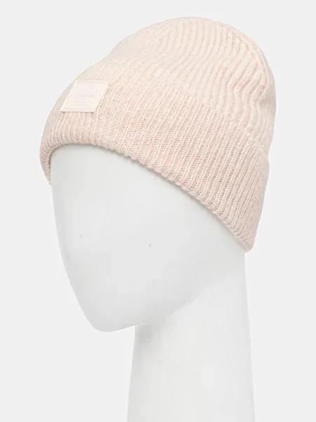 Шерстяная шапка Herschel без косточек розовая