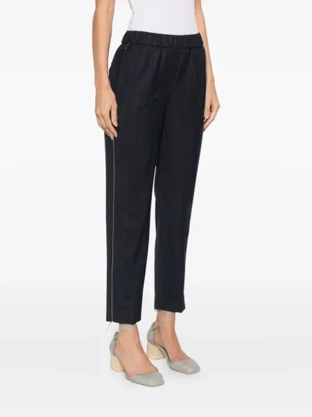 Pantaloni Peserico de lână albastru
