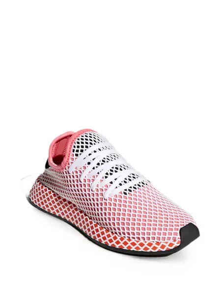 Sneakerși Adidas Deerupt din piele cu autograf alergare alb