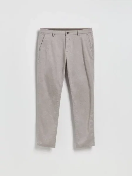 Reserved Pantaloni chino slim maro-închis maro