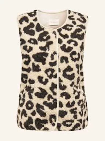 Only Kamizelka Z Pluszowego Materiału schwarz czarna