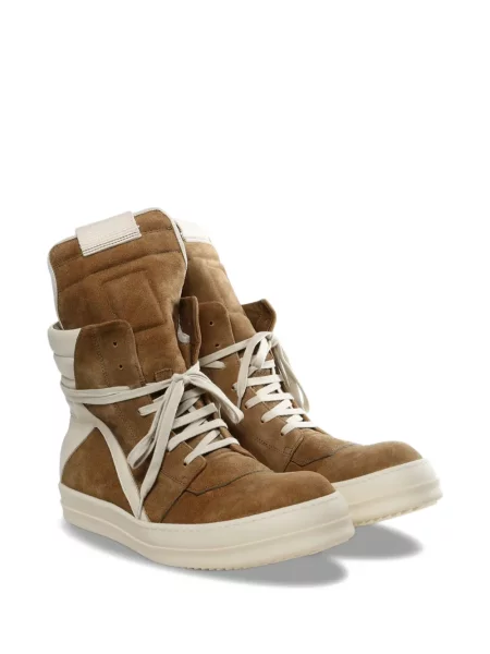 Fűzős csipkés sneaker Rick Owens barna