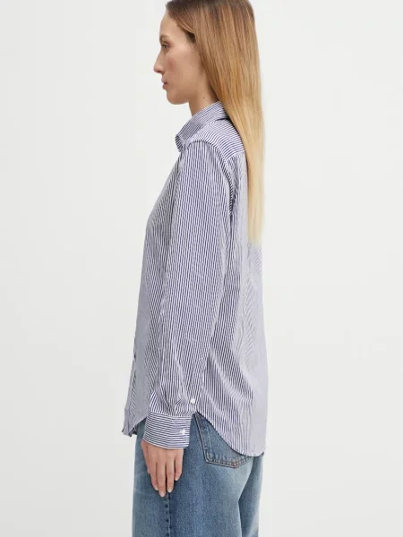 Polo Ralph Lauren koszula różowy regular z kołnierzykiem klasycznym niebieska