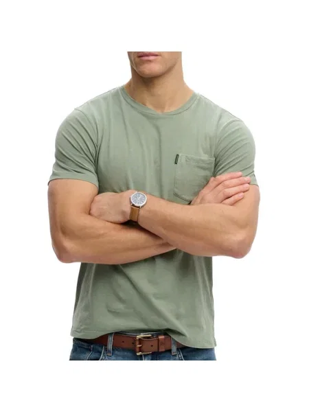 T-Shirt Superdry Classic Essential zielony