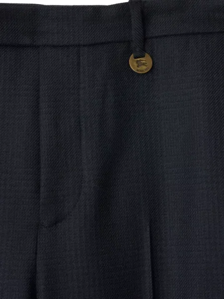 Pantaloni Burberry în carouri negru