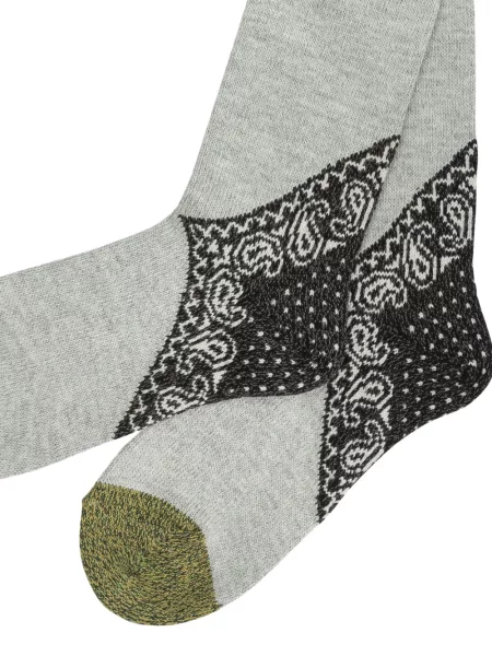 Șosete Kapital cu model paisley gri