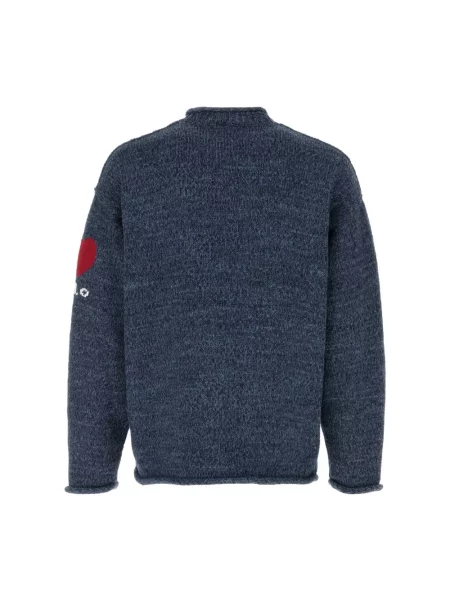 Sweter Polo Ralph Lauren w kolorze melanż niebieski